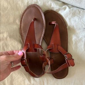 Mossimo Supply Co. Tan Leather Sandals